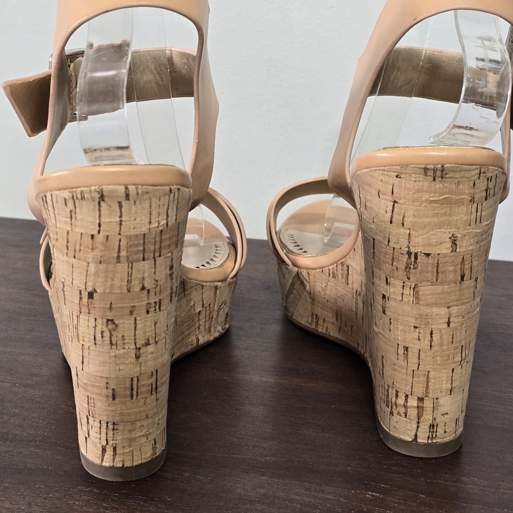 Circus By Sam Edelman Raquel Cork Wedge Sandals Women's Size 10M - Picture 9 of 12